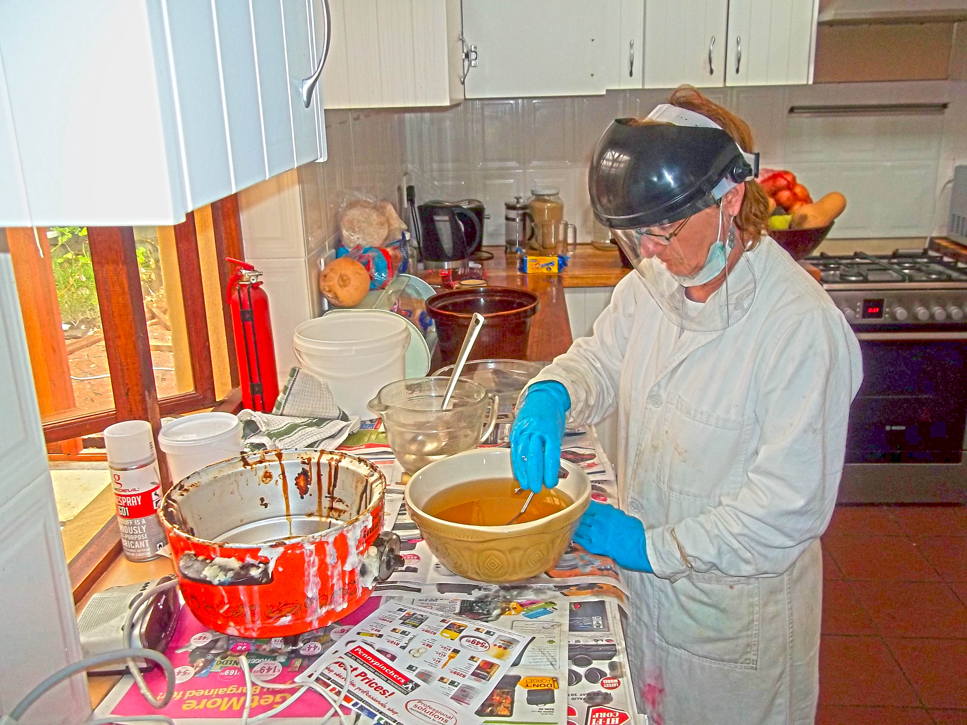 Heaven_soaps_making_soap_blender_bucket_olive_oil_lye_wilderness